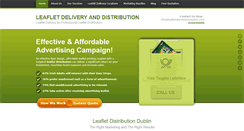 Desktop Screenshot of leafletdistributiondublin.com