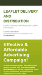 Mobile Screenshot of leafletdistributiondublin.com